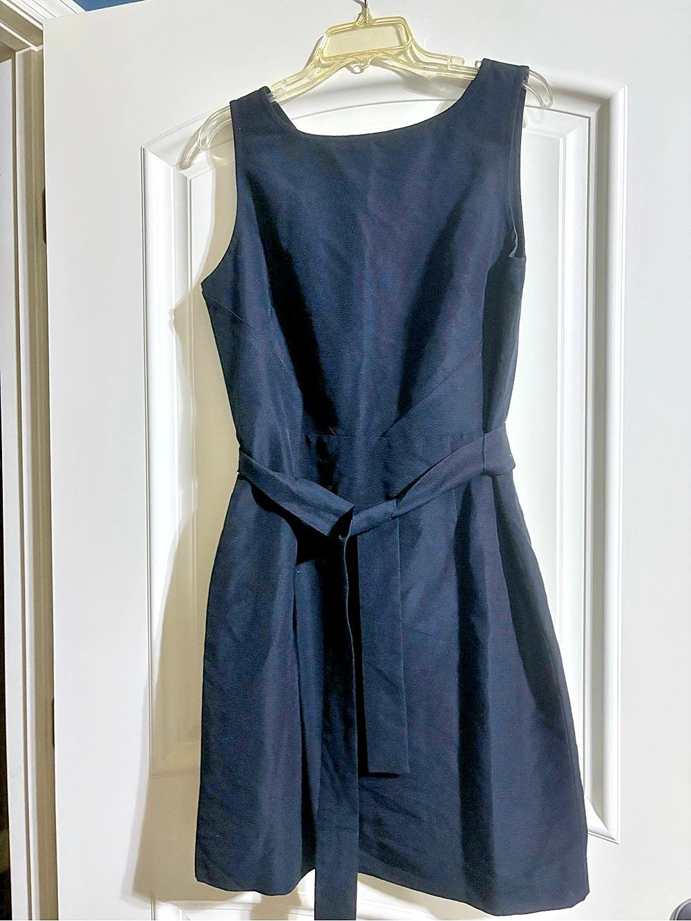 Talbots Pleated Midi Dress in Black Size 14P NWT